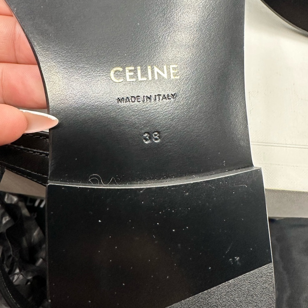 Celine triomphe sandals black - Picture 2 of 7